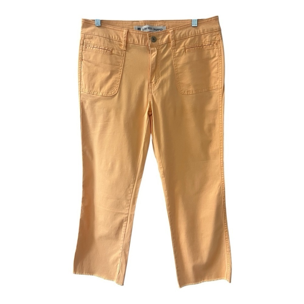 Gap Low Rise Cropped Orange/ Peach color Stretch Pants Size 10 Women